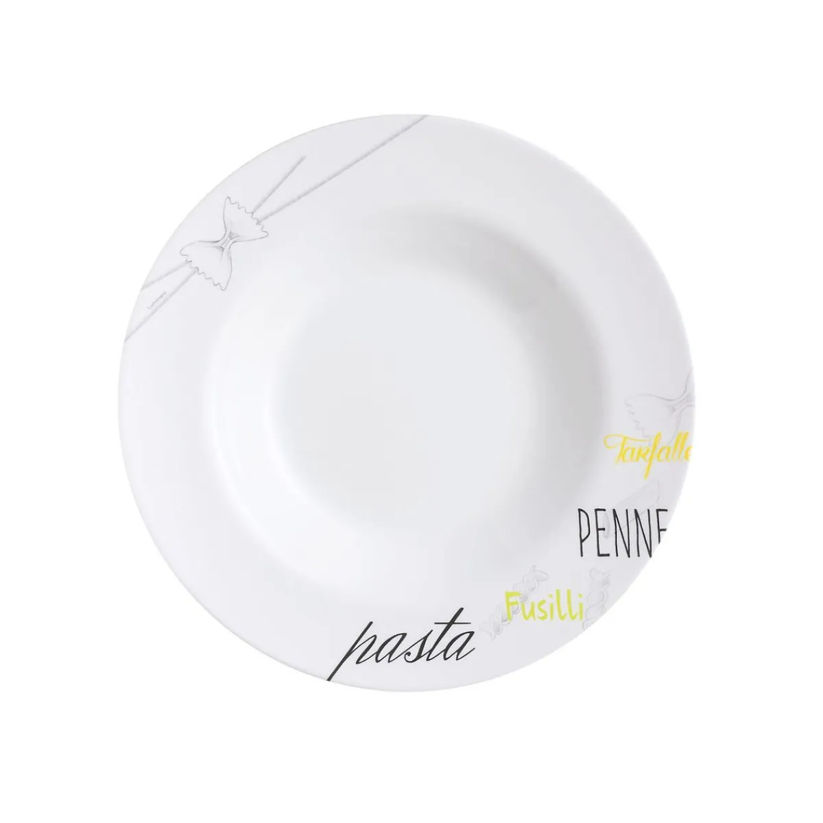 Luminarc Decorated white pasta plate 28,5 cm Friend's Time> Plates