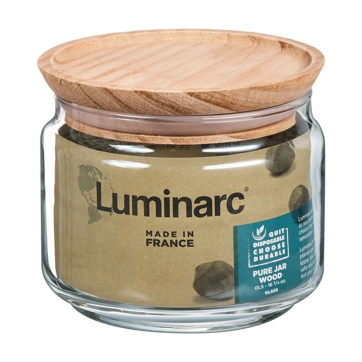 Luminarc Jar 50 cl Pure Jar Wood> Storage Jars