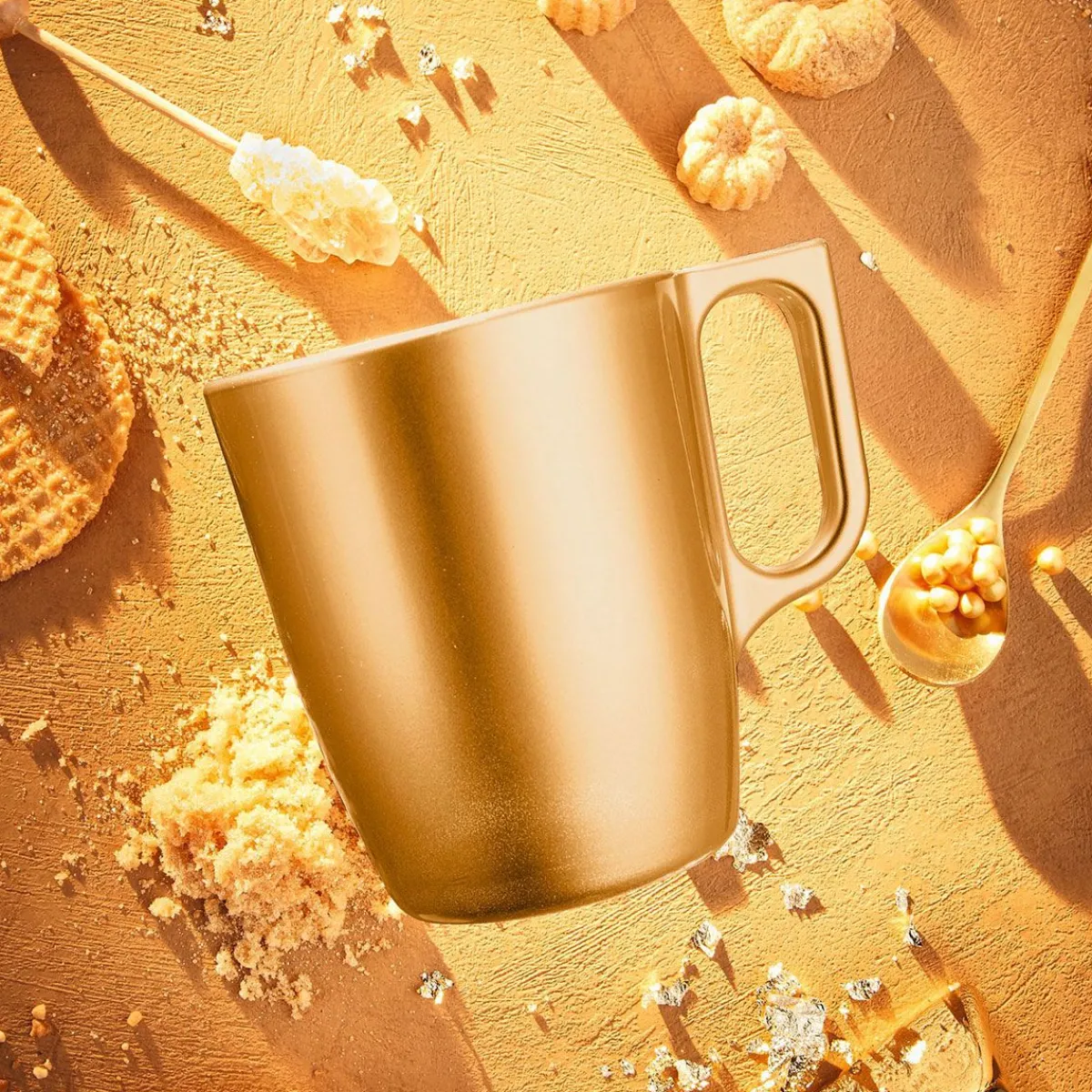 Luminarc Mug 25 cl Gold Flashy> Cups, Mugs, Bowls