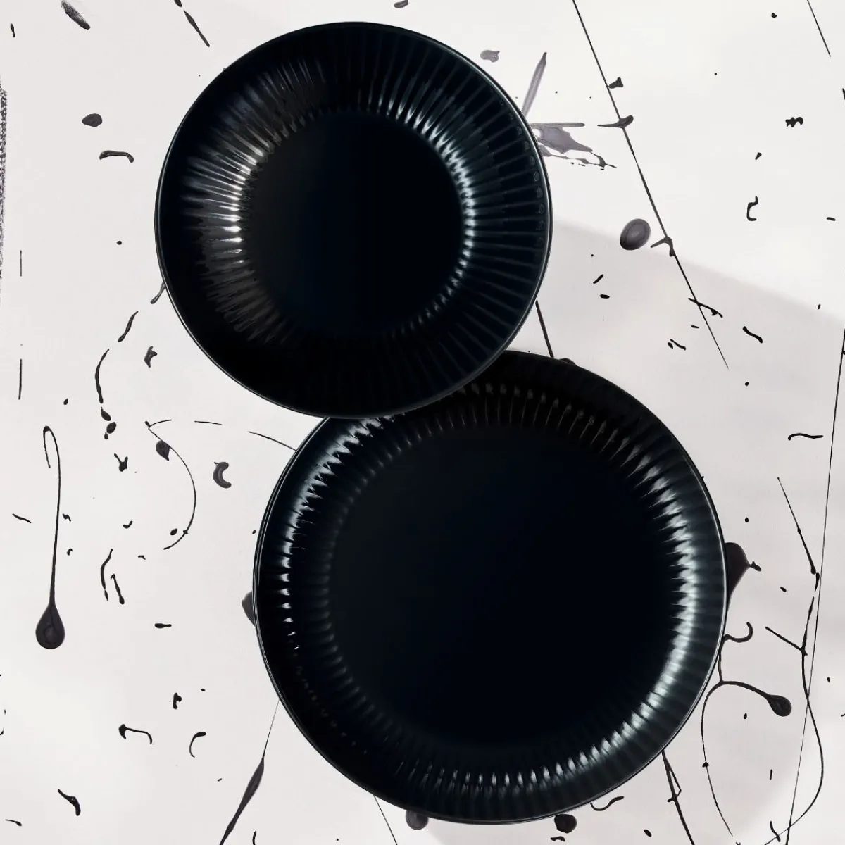 Luminarc Service de 18 pcs Cottage Noir> Services De Vaisselle | Plates
