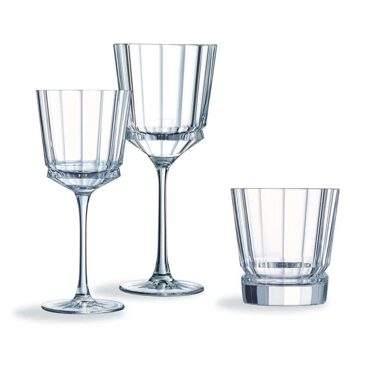 Cristal d'Arques Services de verres 18 pièces Macassar> Services De Verrerie