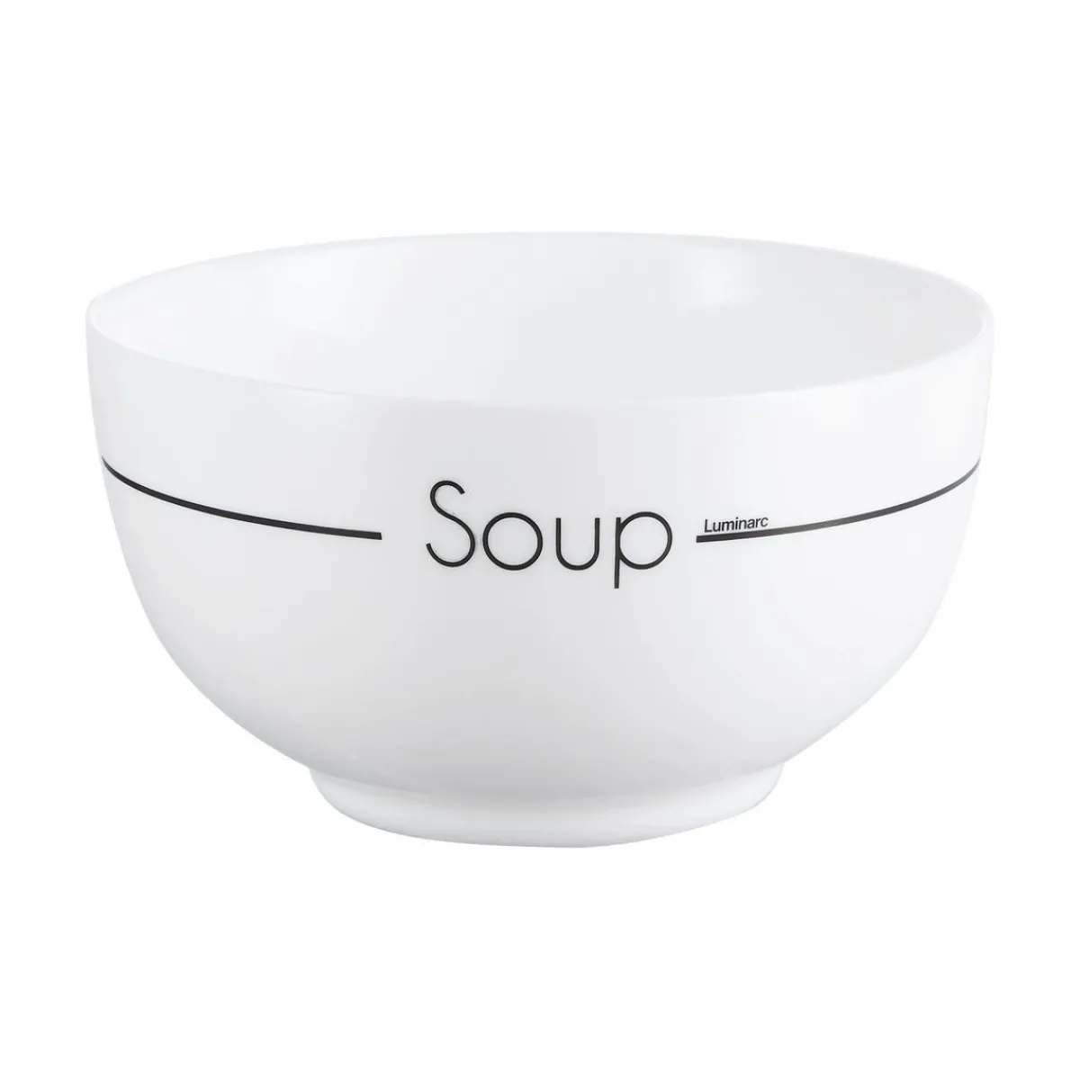 Luminarc Set of 4 decorated white bowls 7,9 cm Soupset> Cups, Mugs, Bowls