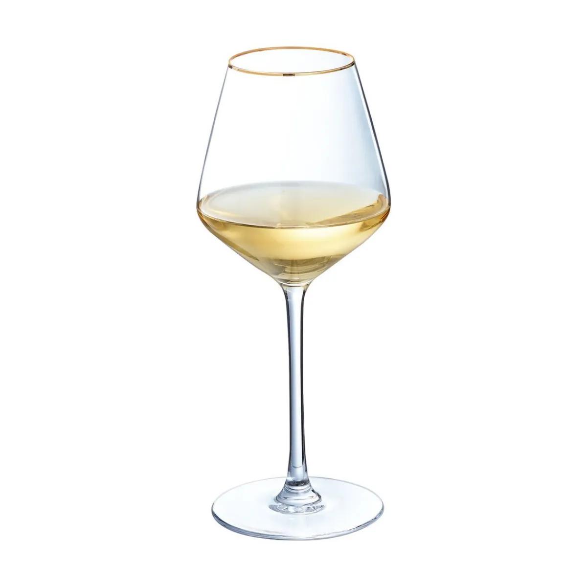 Cristal d'Arques Stemmed glass 38 cl Ultime Bord Or> Wine Glasses