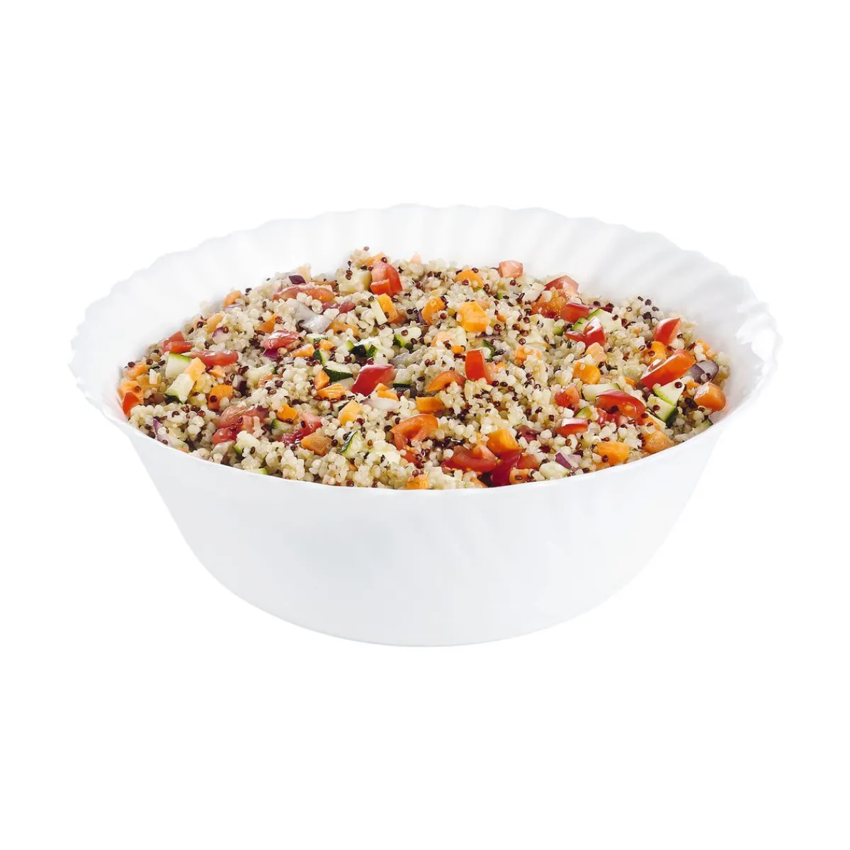 Luminarc White salad bowl 25 cm Feston> Salad Bowls And Serving Dishes